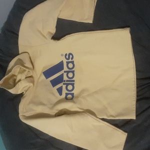 Adult small Adidas Yellow and Blue Hoodie